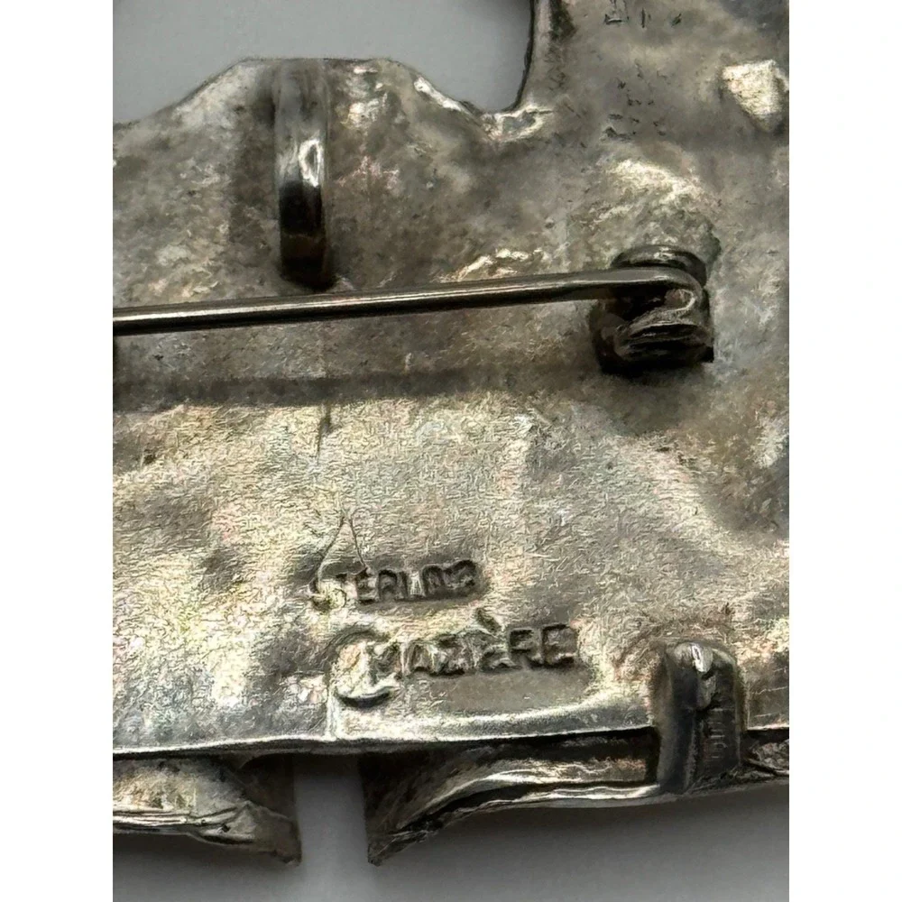 Catherine Maziere Sterling Silver Sanctuario De Chimayo Church Brooch Pendant